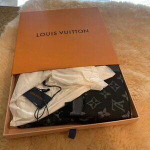 Louis Vuitton Charcoal Monogram Shawl
